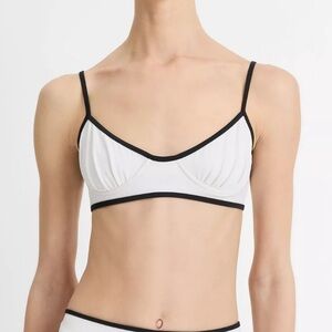 NU SWIM Pluto Top Small Black &‎ White New With Tags